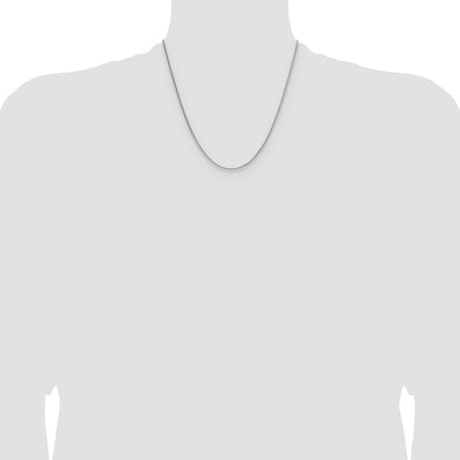Sterling Silver 1.45mm 8 Sided D/C Double Spiga Chain