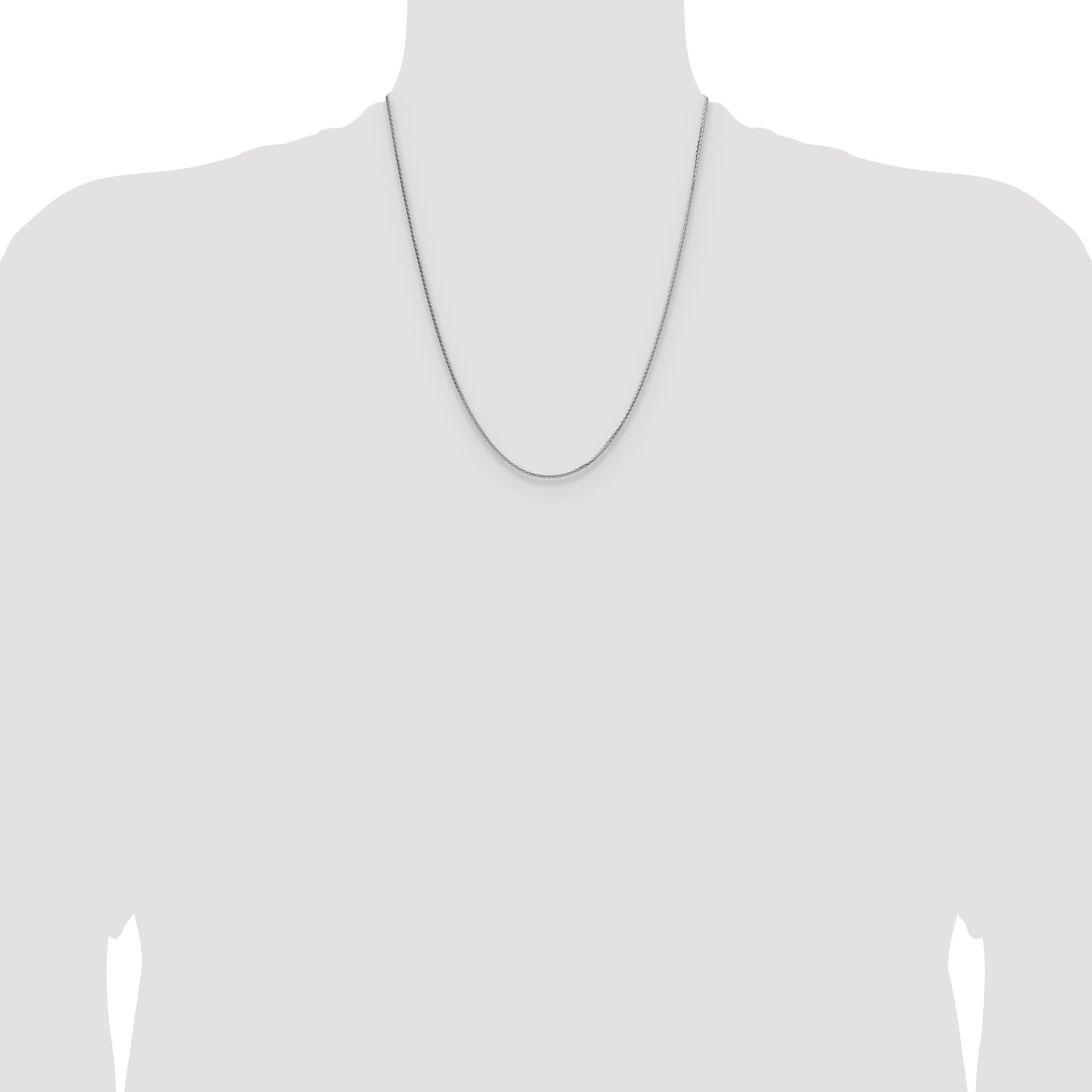 Sterling Silver 1.45mm 8 Sided D/C Double Spiga Chain