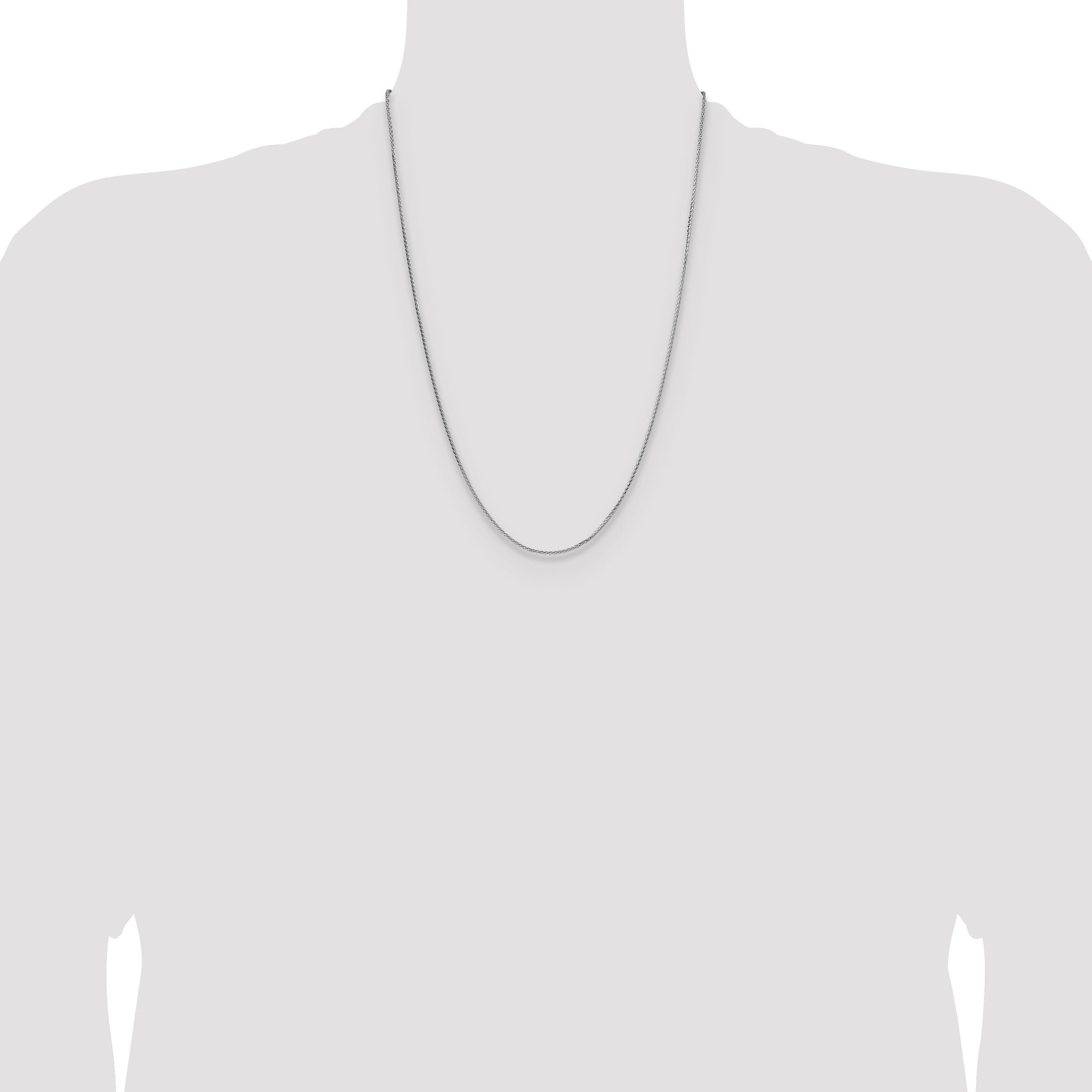 Sterling Silver 1.45mm 8 Sided D/C Double Spiga Chain