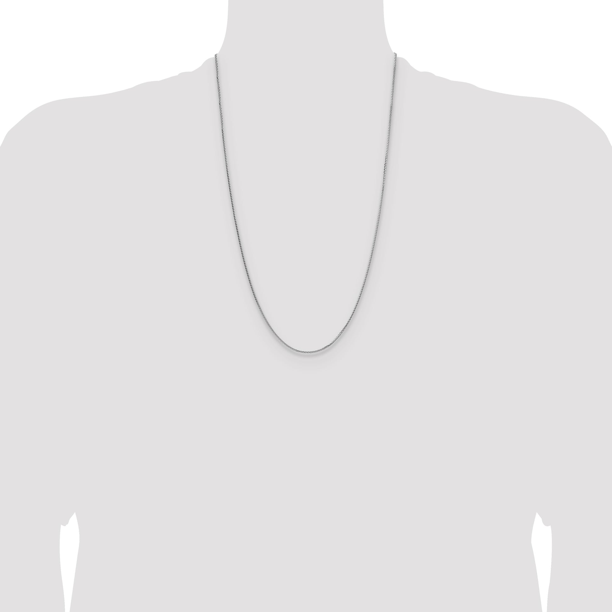 Sterling Silver 1.45mm 8 Sided D/C Double Spiga Chain