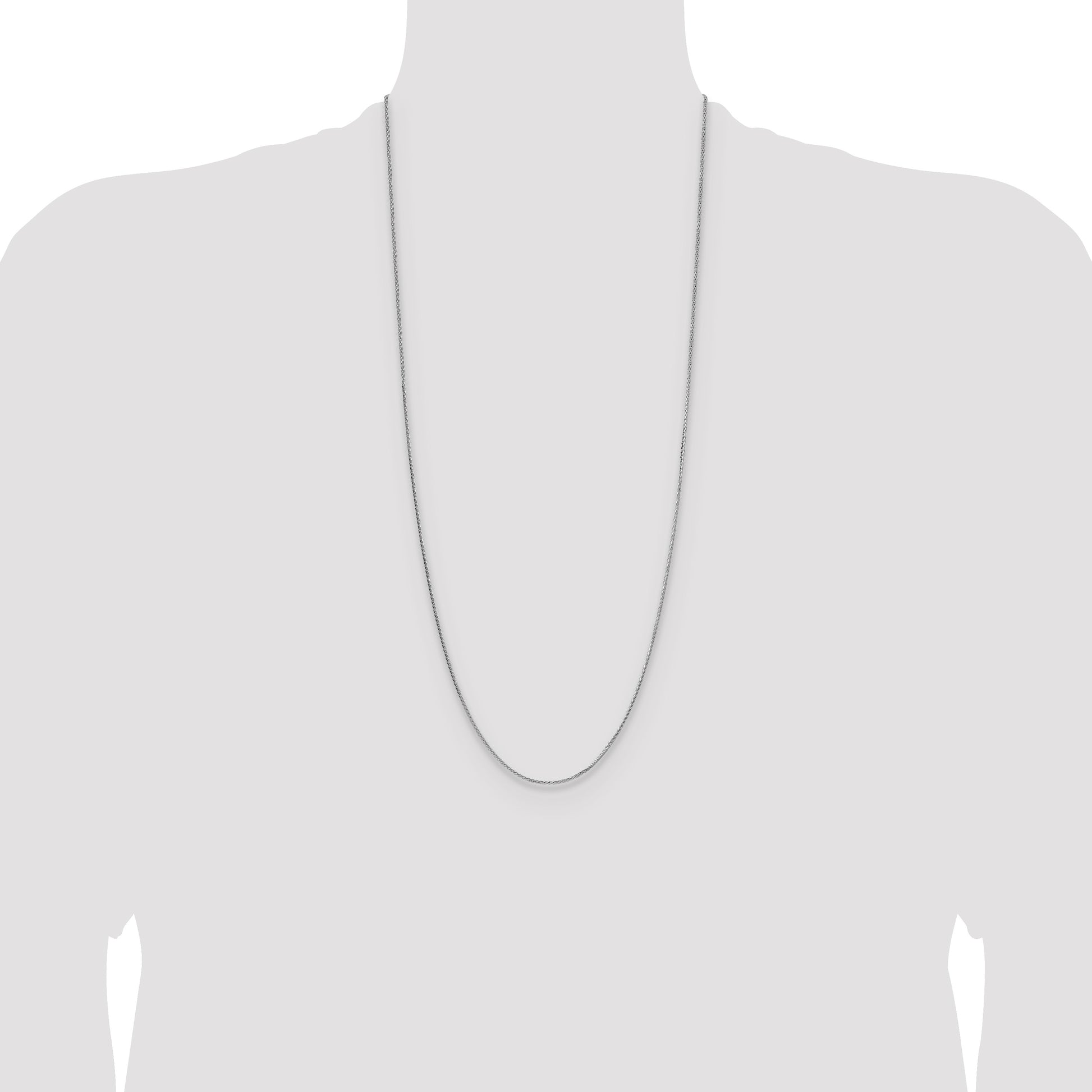 Sterling Silver 1.45mm 8 Sided D/C Double Spiga Chain