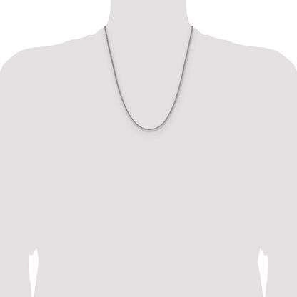Sterling Silver 2.0mm 8 Sided D/C Double Spiga Chain