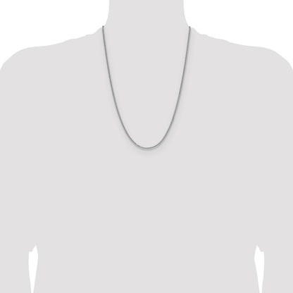 Sterling Silver 2.0mm 8 Sided D/C Double Spiga Chain