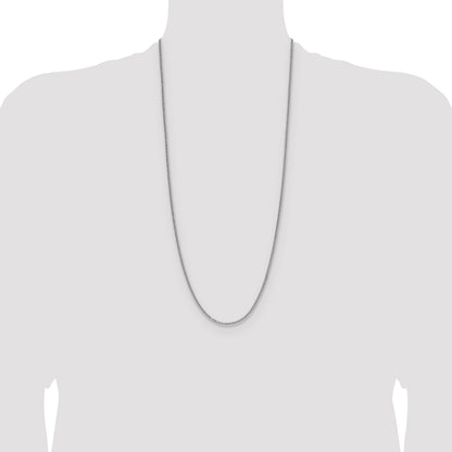 Sterling Silver 2.0mm 8 Sided D/C Double Spiga Chain