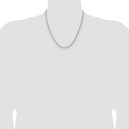 Sterling Silver 2.5mm 8 Sided D/C Double Spiga Chain