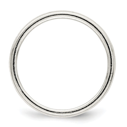 Sterling Silver 9.5mm Flat with Rope Edge Size 9 Band
