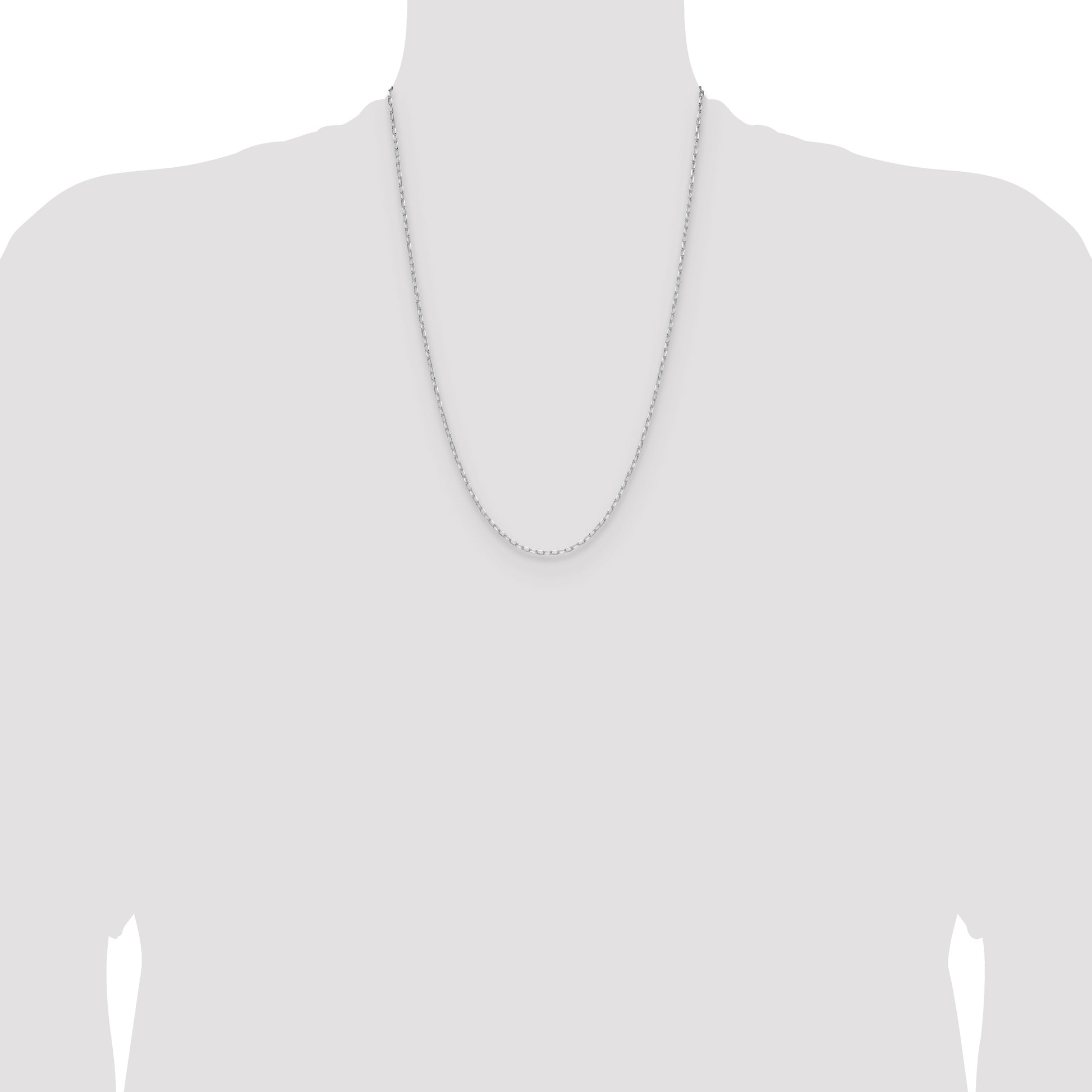 Sterling Silver Rhodium-plated 2.0mm D/C Forzantine Chain