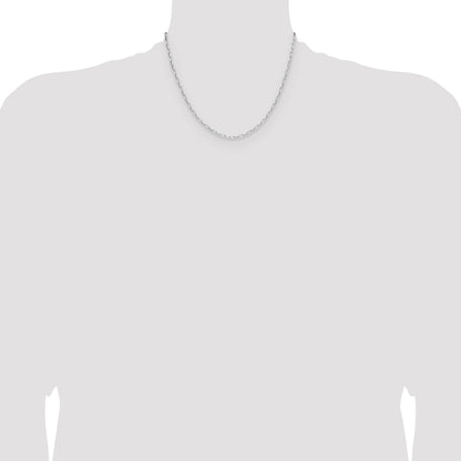 Sterling Silver Rhodium-plated 2.15mm D/C Forzantine Chain