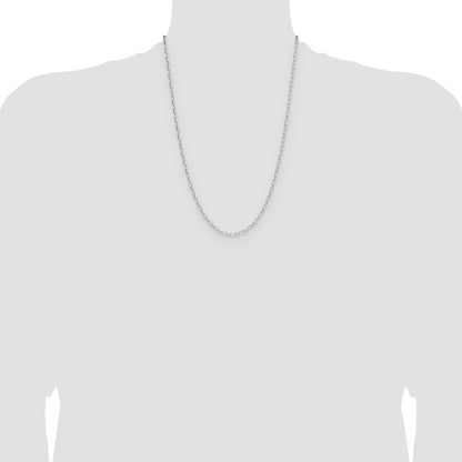 Sterling Silver Rhodium-plated 2.15mm D/C Forzantine Chain