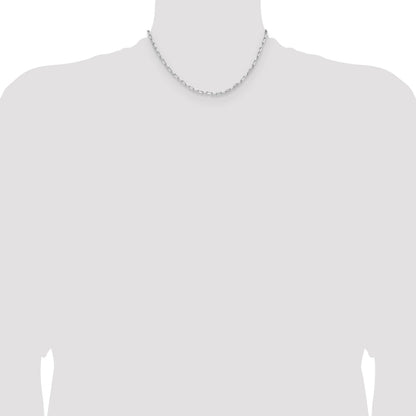 Sterling Silver Rhodium-plated 3.15mm D/C Forzantine Chain