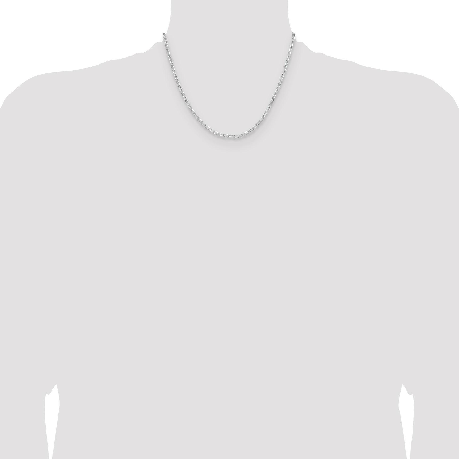 Sterling Silver Rhodium-plated 3.15mm D/C Forzantine Chain