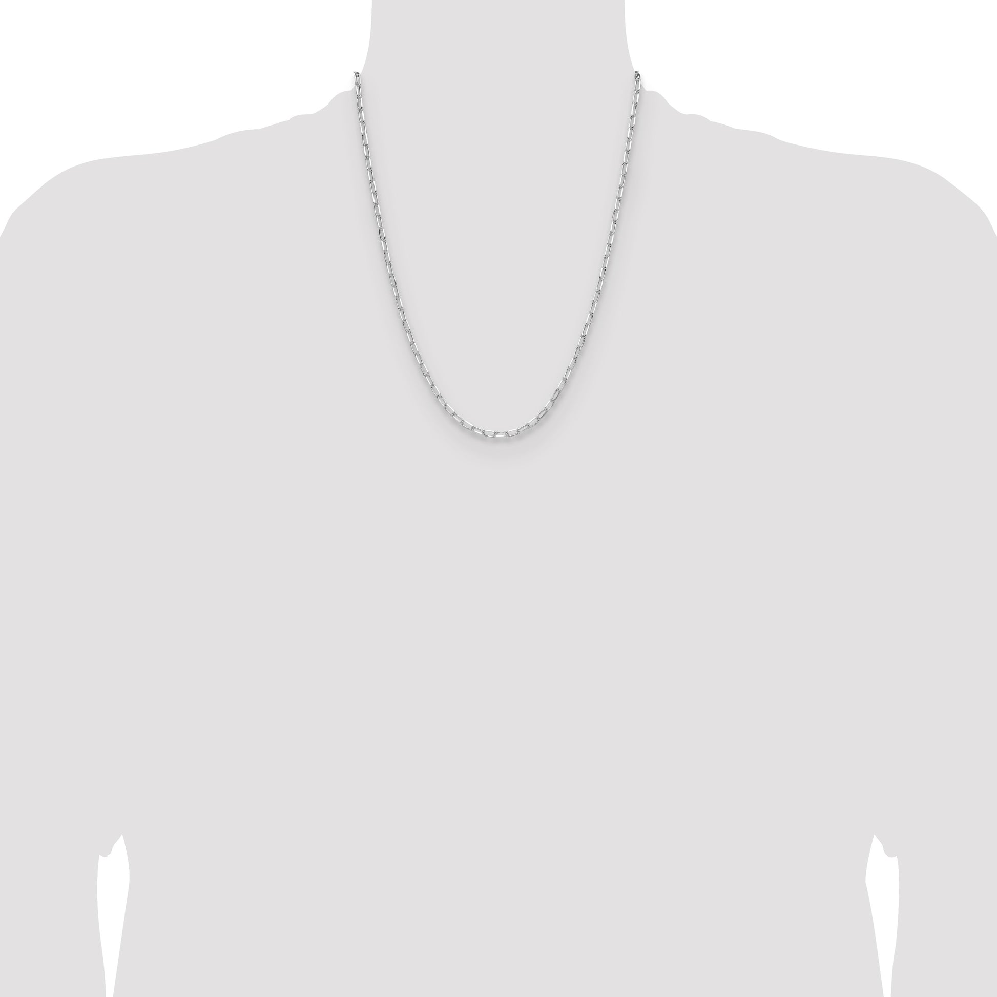 Sterling Silver Rhodium-plated 3.15mm D/C Forzantine Chain
