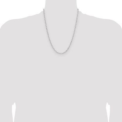 Sterling Silver Rhodium-plated 3.15mm D/C Forzantine Chain