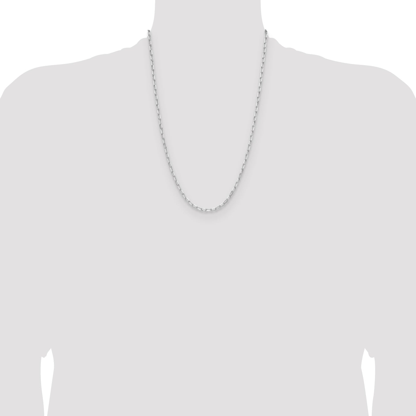 Sterling Silver Rhodium-plated 3.15mm D/C Forzantine Chain