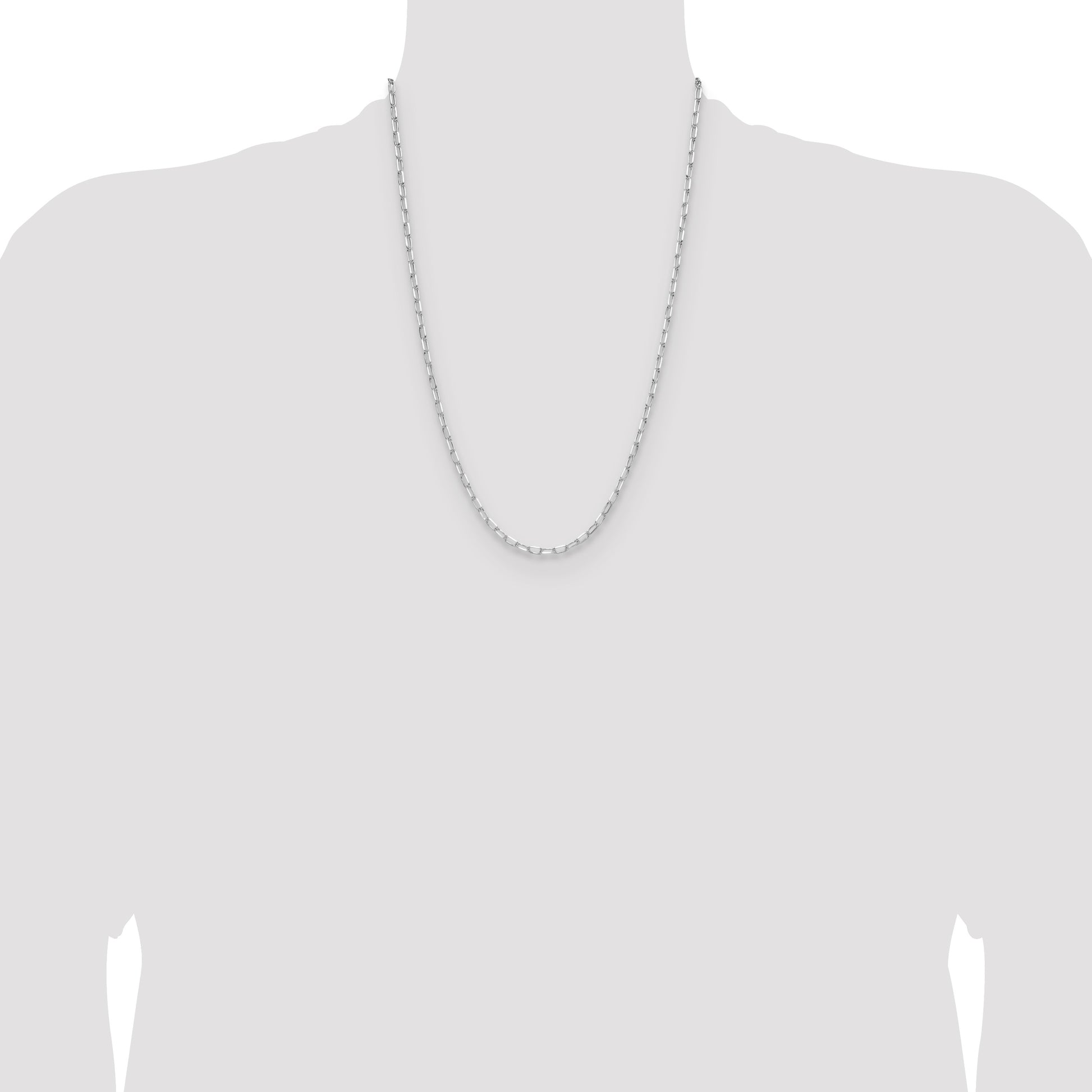 Sterling Silver Rhodium-plated 3.15mm D/C Forzantine Chain