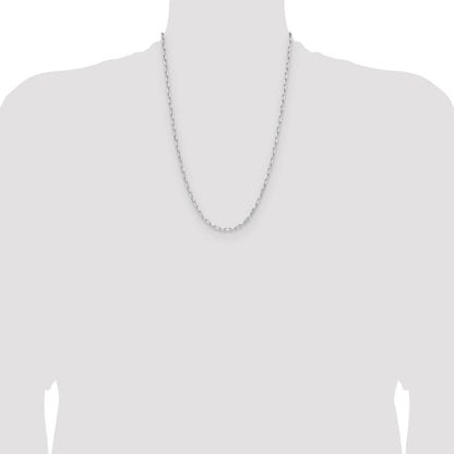 Sterling Silver Rhodium-plated 3.15mm D/C Forzantine Chain