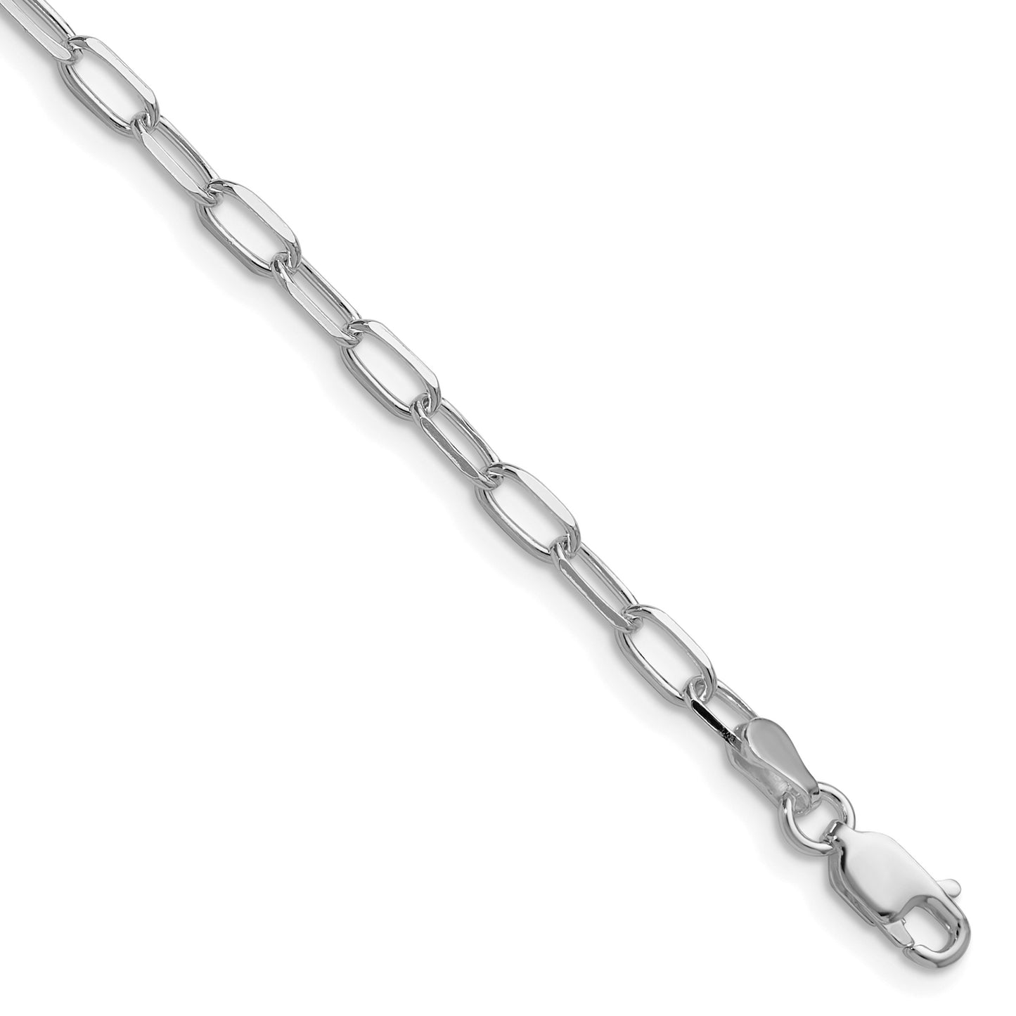 Sterling Silver Rhodium-plated 3.15mm D/C Forzantine Chain