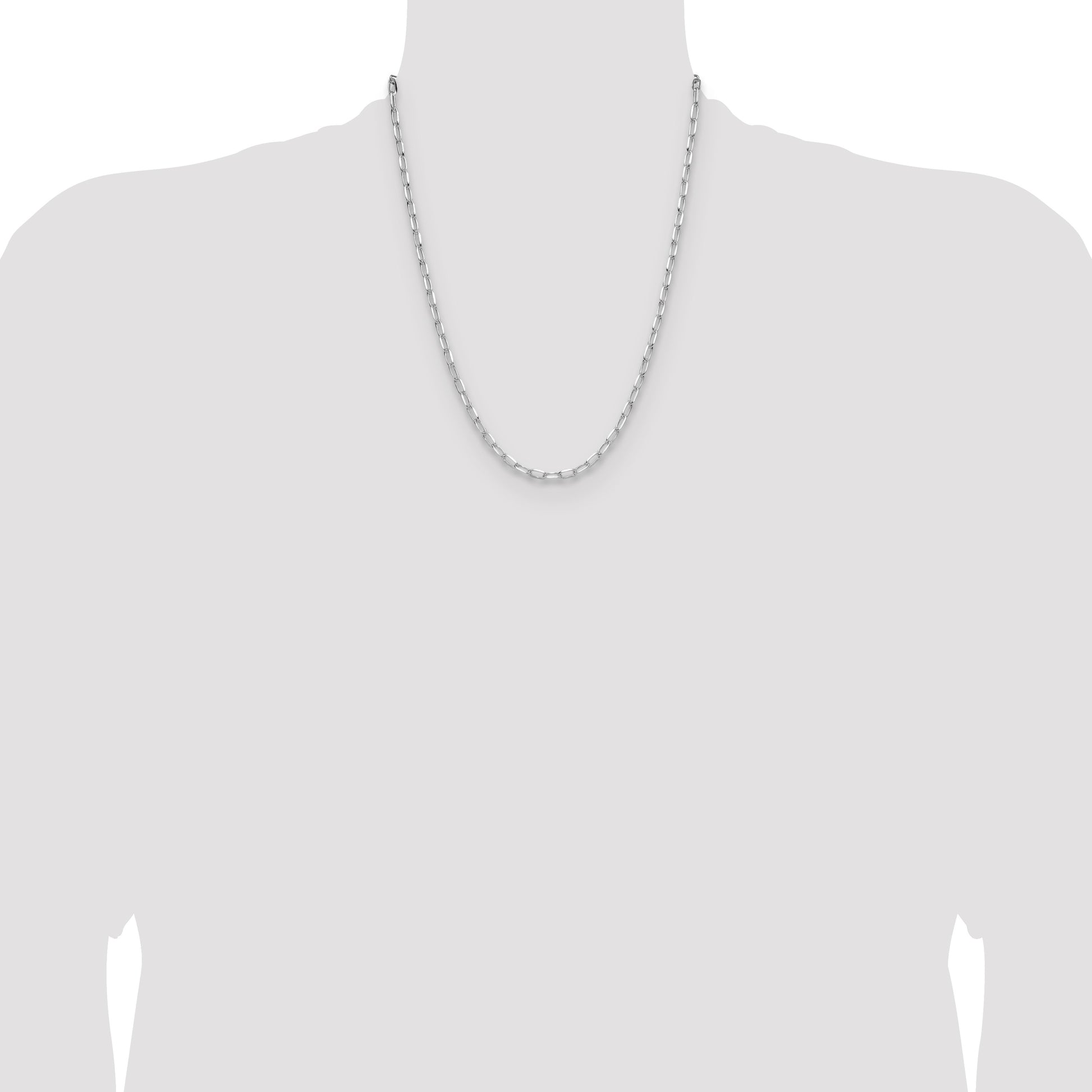 Sterling Silver Rhodium-plated 3.85mm D/C Forzantine Chain