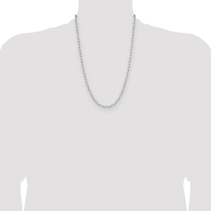 Sterling Silver Rhodium-plated 3.85mm D/C Forzantine Chain