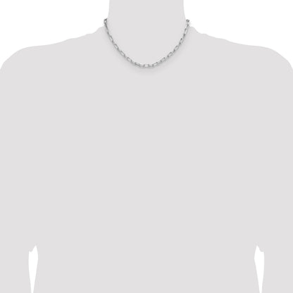 Sterling Silver Rhodium-plated 4.65mm D/C Forzantine Chain