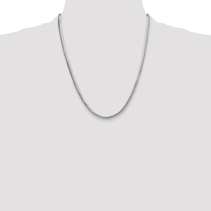 Sterling Silver Polished 4.1mm Double Oval Flat Chain