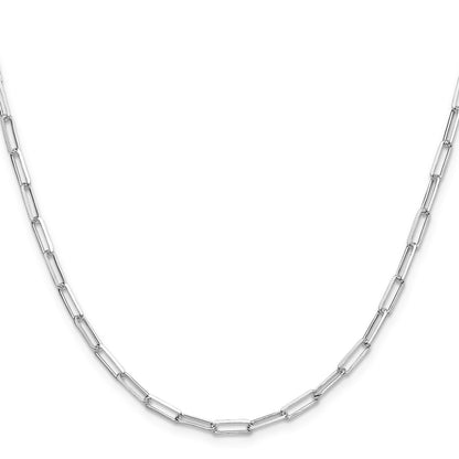 Sterling Silver 3.1mm D/C Paperclip Chain