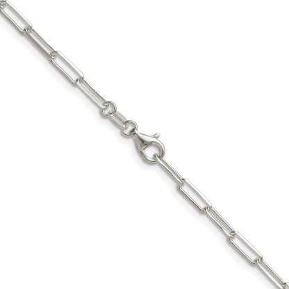 Sterling Silver 3.1mm D/C Paperclip Chain