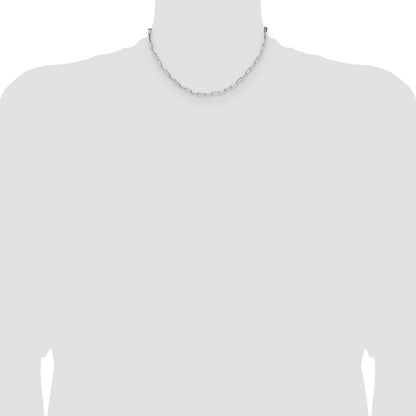 Sterling Silver 3.1mm D/C Paperclip Chain