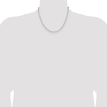 Sterling Silver 3.1mm D/C Paperclip Chain