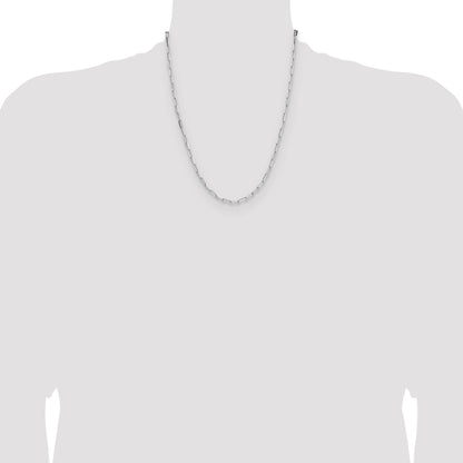 Sterling Silver 3.1mm D/C Paperclip Chain