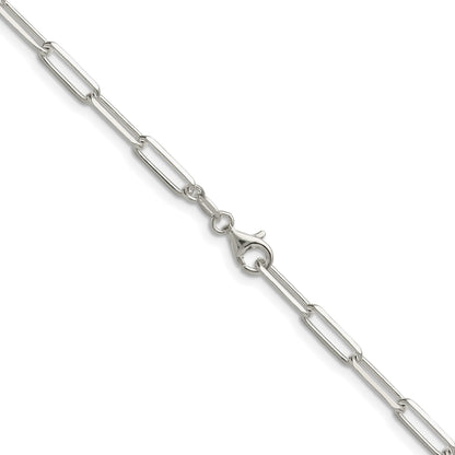 Sterling Silver 3.5mm D/C Paperclip Chain