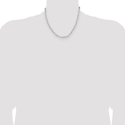 Sterling Silver 3.5mm D/C Paperclip Chain