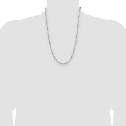 Sterling Silver 3.5mm D/C Paperclip Chain