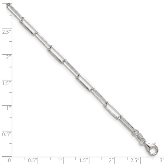 Sterling Silver 3.5mm D/C Paperclip Chain
