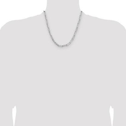 Sterling Silver 5.5mm D/C Paperclip Chain