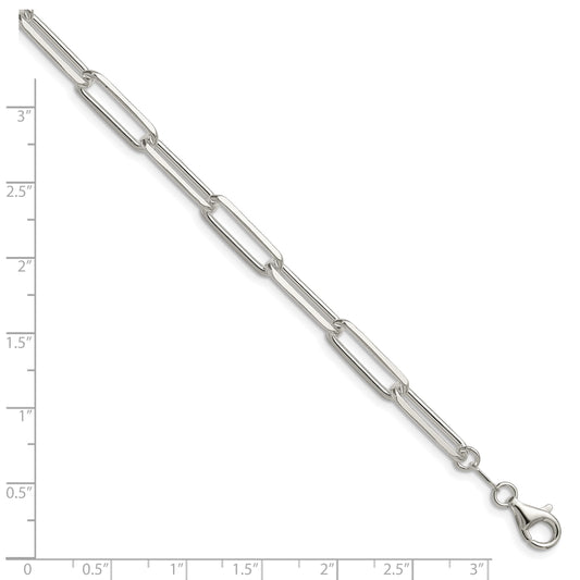 Sterling Silver 5.5mm D/C Paperclip Chain