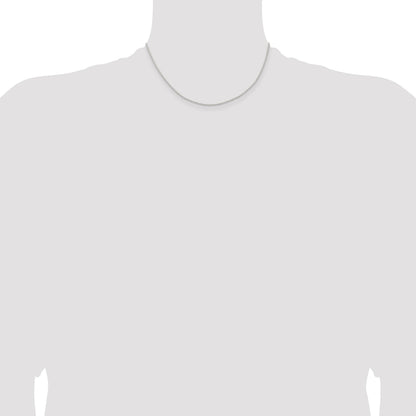 Sterling Silver 1.3mm Solid Rope Chain