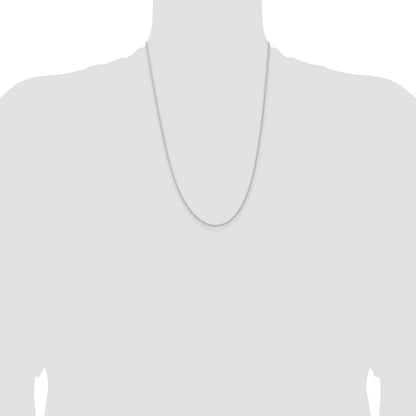Sterling Silver 1.3mm Solid Rope Chain