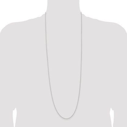 Sterling Silver 1.3mm Solid Rope Chain