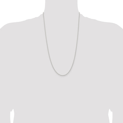 Sterling Silver 1.5mm Solid Rope Chain