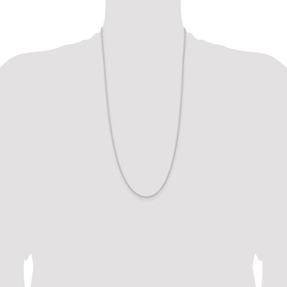 Sterling Silver 1.5mm Solid Rope Chain