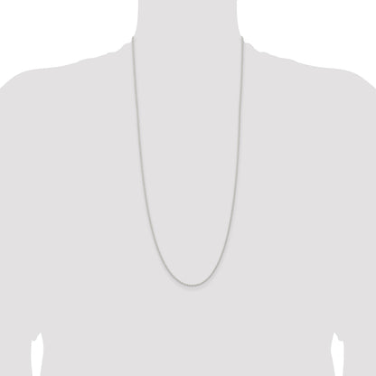Sterling Silver 1.5mm Solid Rope Chain