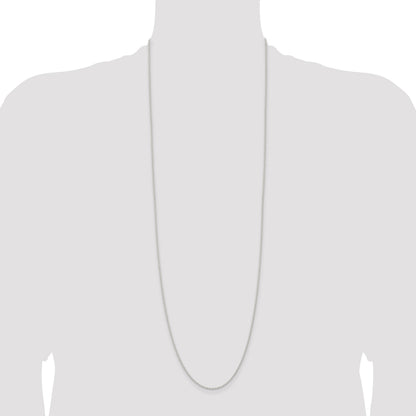 Sterling Silver 1.5mm Solid Rope Chain