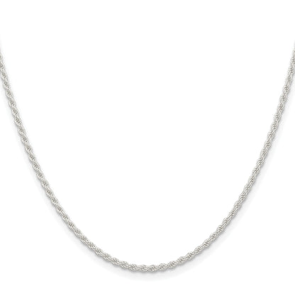 Sterling Silver 1.8mm Solid Rope Chain