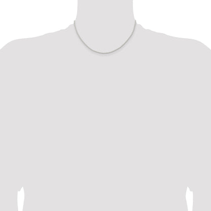 Sterling Silver 1.8mm Solid Rope Chain