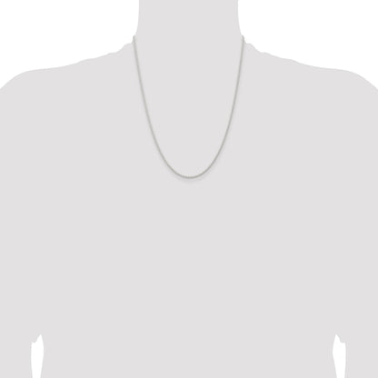 Sterling Silver 1.8mm Solid Rope Chain