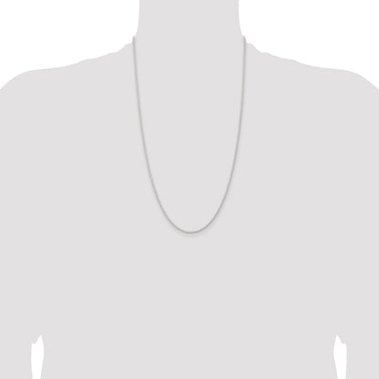 Sterling Silver 1.8mm Solid Rope Chain