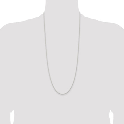 Sterling Silver 1.8mm Solid Rope Chain