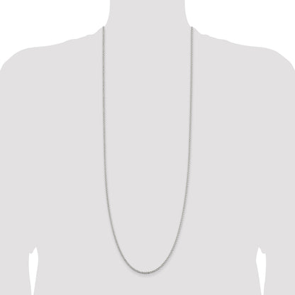 Sterling Silver 2.3mm Solid Rope Chain