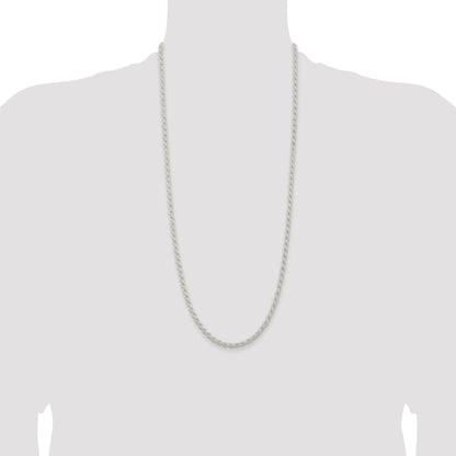 Sterling Silver 4.5mm Solid Rope Chain